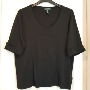 Lauren Ralph Lauren Cuffed Short Sleeve